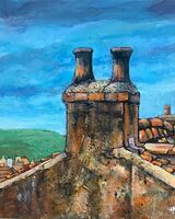 Harry Bell -' Chimneys at Staithes'
