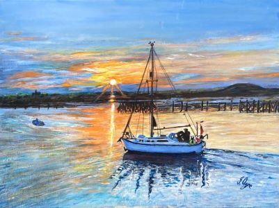 Irene Ayre ' Sunset at Amble ' 300