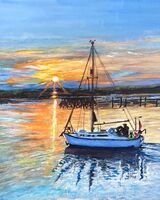 4 Irene Ayre ' Sunset at Amble '