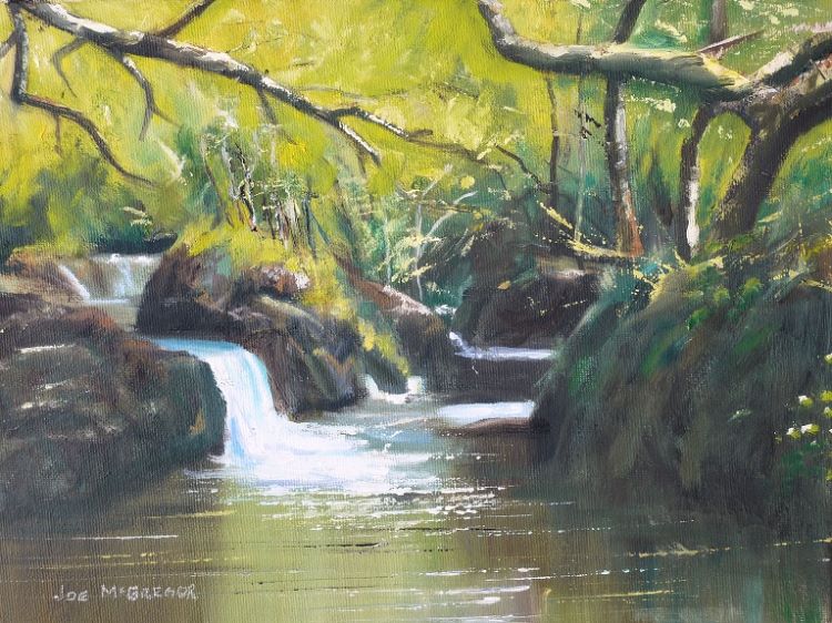 21 -Aira Beck - Cumbria by Joe McGregor. -mixed media