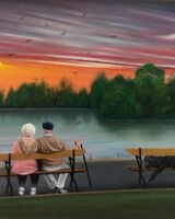 70 Jeff Stamp ' Two Lovers Saltwell Park '