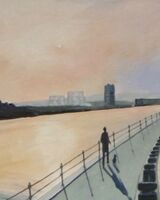 Jenny Dyson ' Sunset on the Tyne 2 '