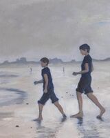 Jenny Dyson, Pebble Skimming, Tynemouth