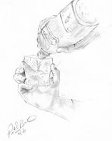 Joe Beard, Hands Pouring Whisky into a Glass
