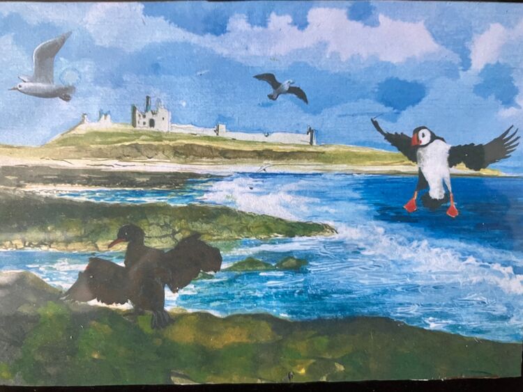 56 John McGee 'Seabirds at Dunstanburgh '