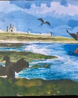 56 John McGee 'Seabirds at Dunstanburgh '