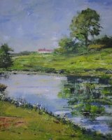 A Summer's Day, -acrylic by Audrey Dtrynan