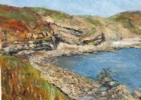 Swine Den Craster by John Fulthorpe, -acrylic