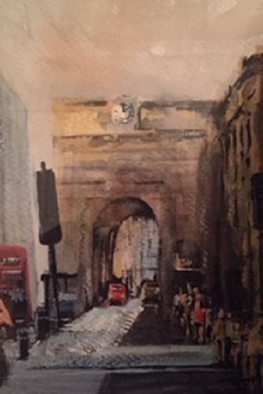Central Station by Tim Griffiths, -watercolour