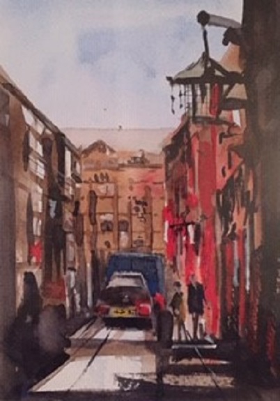 42 -China Town by Tim Griffiths, -watercolour