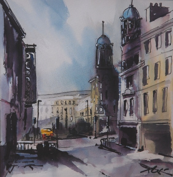 Westgate Road by Tim Griffiths, -watercolour