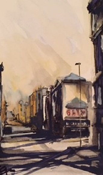 Westgate Road 2 by Tim Griffiths, -watercolour