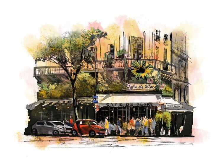 Tim Griffiths ' Paris Cafe '