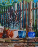 Lots o' Pots by Willie Drea. -acrylic