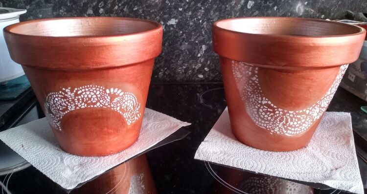Sheila Lewis, Decorated Pots