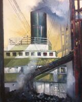 Bunkering Coal on the Tyne by Tim Griffiths