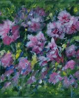 Apple Blossom -acrylic by Audrey Drynan
