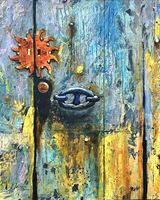 Roy's Italian Door -mixed media by Harry Bell