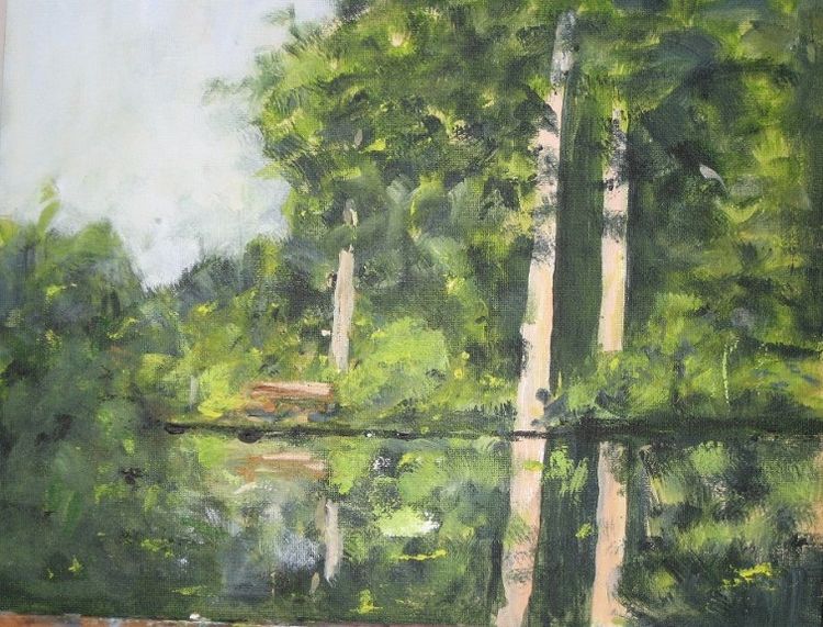 85 Tranquility -acrylic by Audrey Dryman