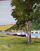 Canal & Barges, Norfolk by Brian Wilson