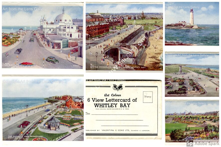 Whitley Bay 1950's letter card