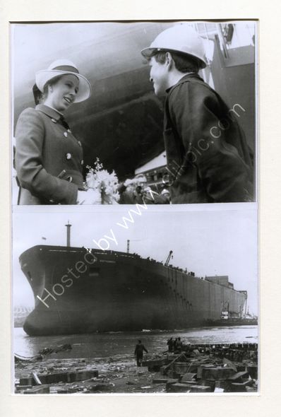 Princess Anne and the ESSO Northumbria
