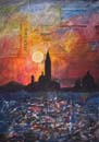 Ricordi di Venezia 30x40cm mixed media on canvas