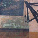 Ghetto I 35 x 35 cm mixed media on copper and board