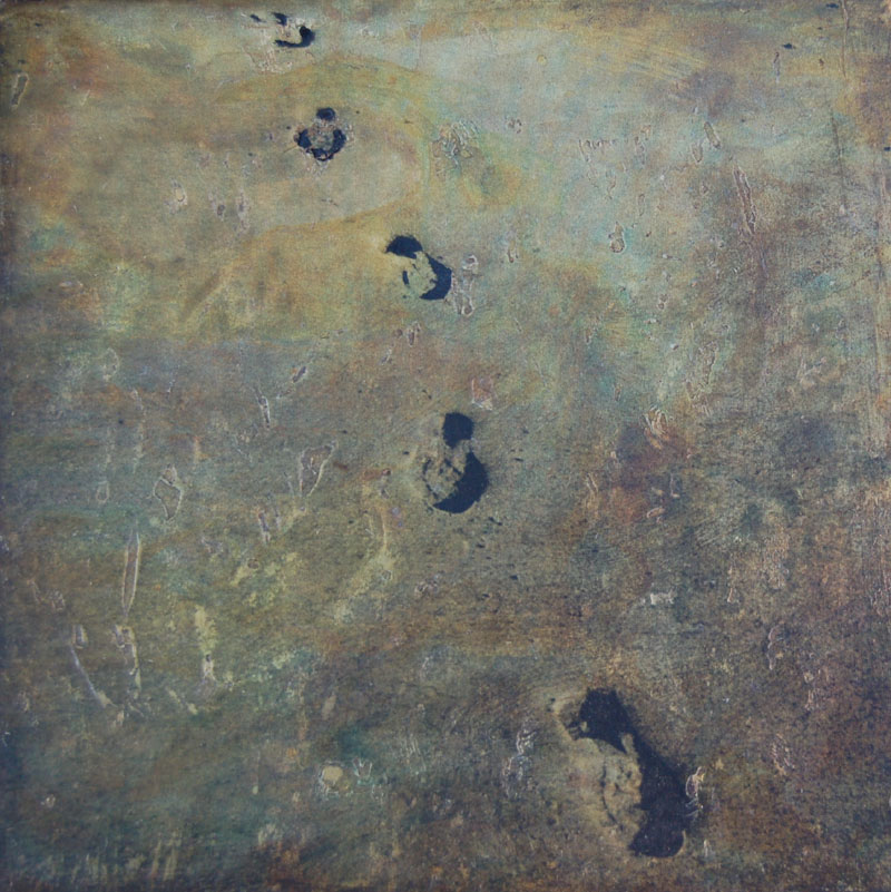 hg800 Footsteps 150x150mm 2011 Fabrikarte hannah gauntlett
