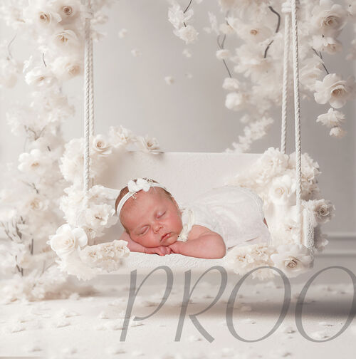 IVORY FLORAL SWING