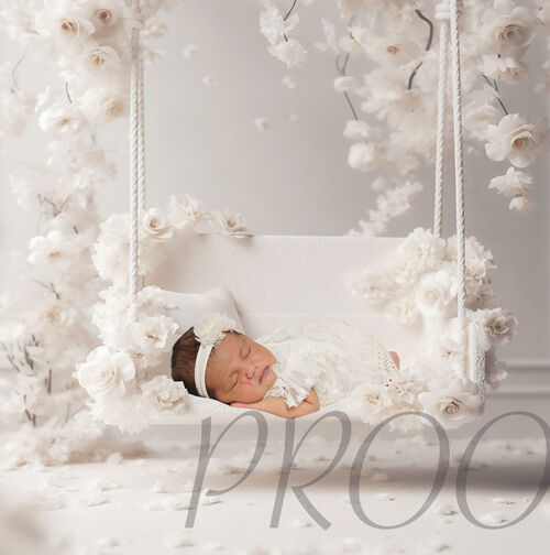 IVORY FLORAL SWING