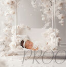 IVORY FLORAL SWING