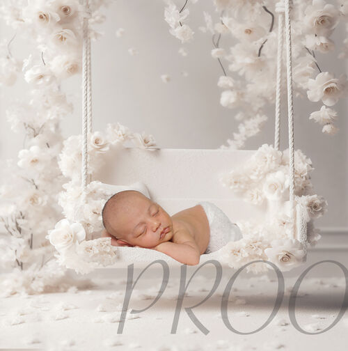 IVORY FLORAL SWING COMP