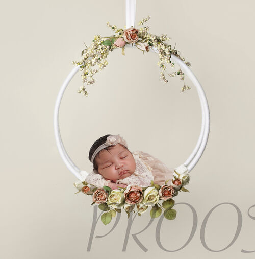 ROSES HOOP BEIGE