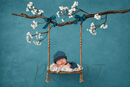 TEAL BOWS SWING