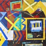 THE CALVARY ABSTRACT - acrylic on canvas / board mounted - H60 x W80 cm - 2016 - £1,400