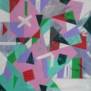 Title:- "YOU KNOW YOU LOVE GREEN" - medium:- acrylic on primed paper - size:- H48.8 x W48 cm - Price:- on application