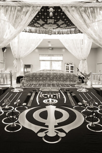 Sacred sanctuary housing the Sri Guru Granth Sahib Ji
