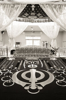 Sacred sanctuary housing the Sri Guru Granth Sahib Ji