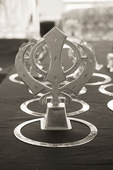 Khanda symbol representing the Sikh faith