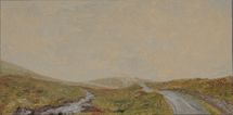 By the River Tawe 4, Brecon Beacons, 2019, 20,5 x 41 cm, oil on wood