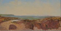 Freshwater West 2, Pembrokeshire, 2019, 20.5 x 41 cm, oil on wood