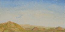 From Hollinsclough Rake 1, The Peak District, 2019, 20.5 x 41 cm, oil on board