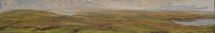 From Garn Fawr 7, Pembrokeshire, 2018, oil on wood, 7.5 x 48 cm