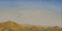 From Hollinsclough Rake 1, The Peak District, 2019, 20.5 x 41 cm, oil on board
