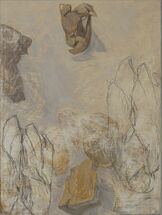 Still Life 148, 2021, oil and charcoal on linen, 40 x 30 cm