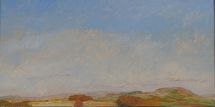 Herefordshire 2, 2018, oil on wood, 20 x 40.5 cm