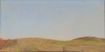 Near Bourton, Wiltshire, 2020, 20.5 x 41 cm, oil on wood