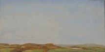 Near Ross-on-Wye 1, Herefordshire, 2018, oil on wood, 20.5 x 41 cm