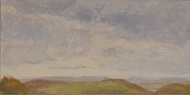 Near Ross-on-Wye 2, Herefordshire, 2019, 20.5 x 41 cm, oil on wood